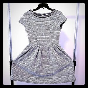 Midi Dress w/Embellised Neckline